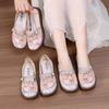 Old ******* Cloth Shoes Women's ****** and Summer New Mesh Shoes Embroidered Shoes S**t Sole One Pedal Mother Single Shoes