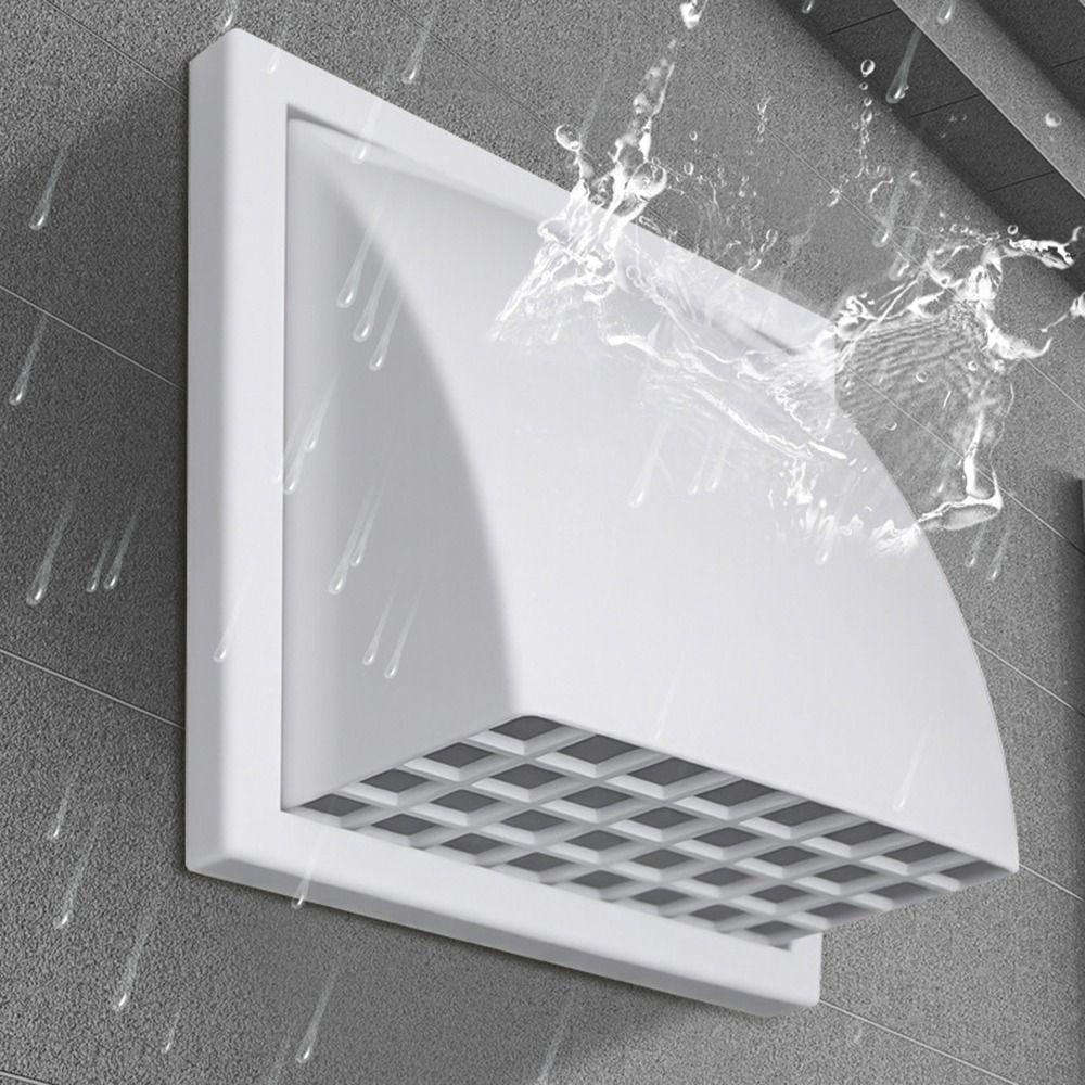 Grilă de Ventilație de Perete Exterior cu Valvă Material ABS Hotă de Bucătărie Conductă Ieșire Aer Perete Exterior