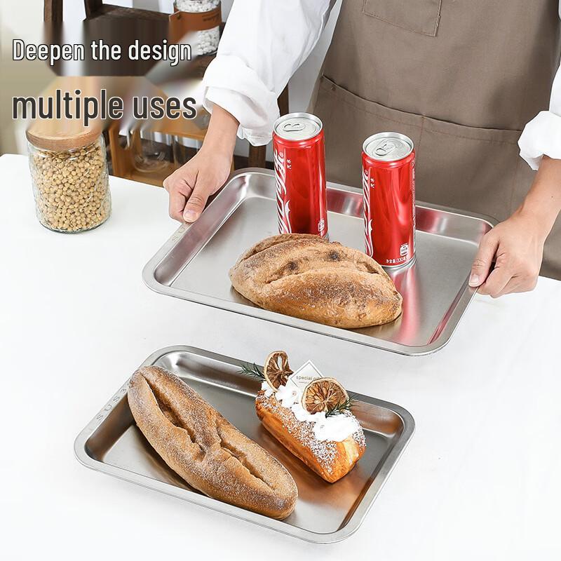 304 Stainless Steel Rectangular Serving Tray