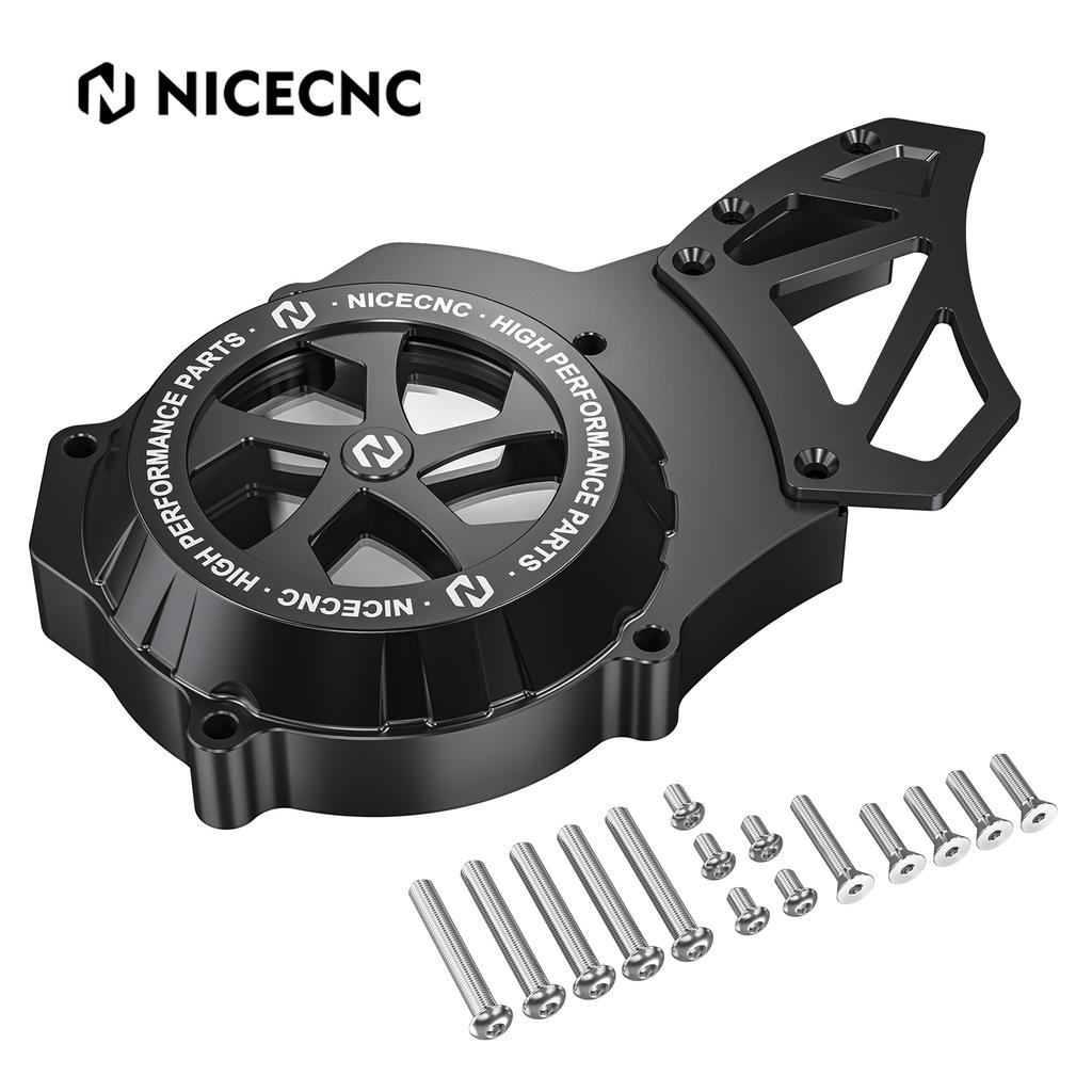 NICECNC ATV Engine Left Side Transparent Stator Sprocket Cover Guard For Yamaha Blaster 200 YFS200 1988-2006 YFS200SE Parts