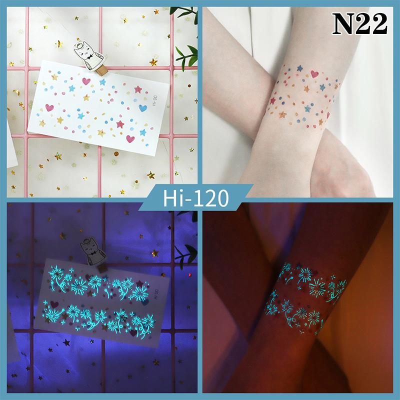 Светящаяся бабочка синяя светящаяся татуировка наклейка кемпинг водонепроницаемая временная татуировка перья одноразовая поддельная татуировка боди-арт