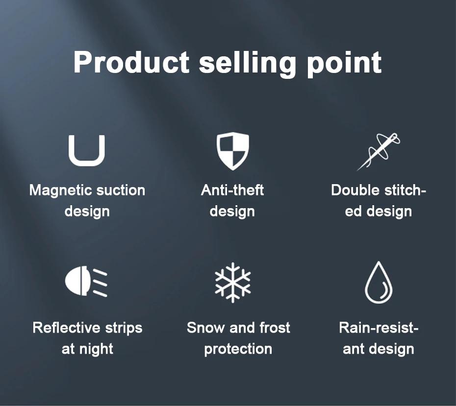 Large Size Car Windshield Cover Magnet Winter Window Snow Shield Anti Frost Auto Front Window Snow Cover for SUV MPV