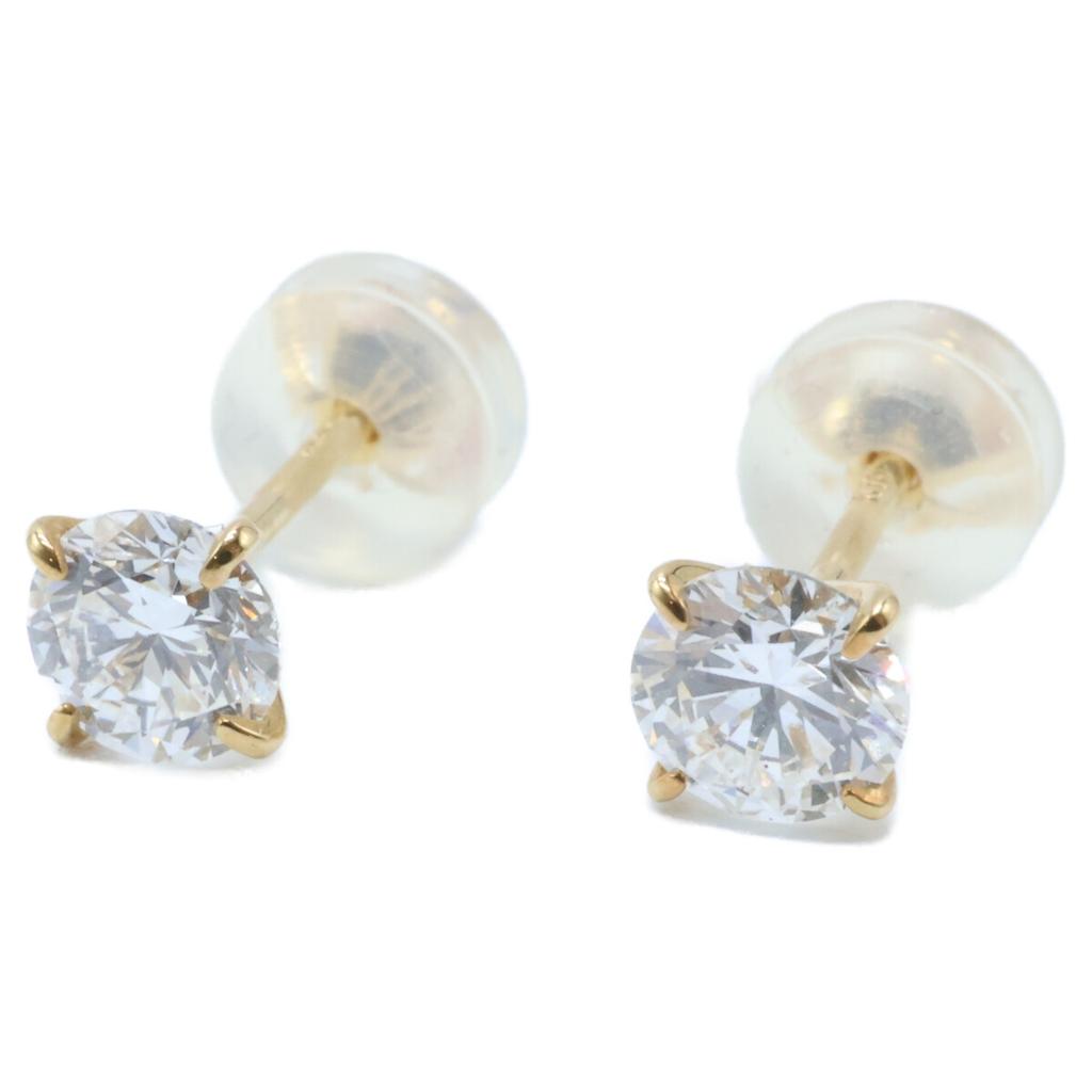 LK Salon Beautiful K18 0.34ct LK Airy Lab-Grown Diamond Studs earring Yellow GoldUsed