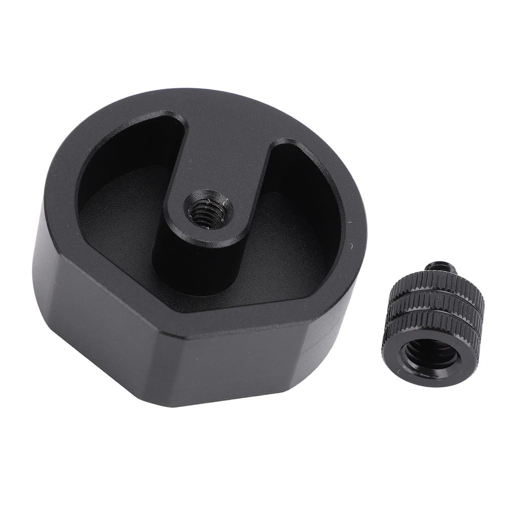 Satellite Antenna Tripod Adapter Aluminum Alloy Secure Connection Tripod Mount Adapter for 1 4in 20 and 3 8in 16 Base