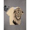 Men's 3D printed T-shirt - loose fit, short sleeves, asymmetrical crew neck