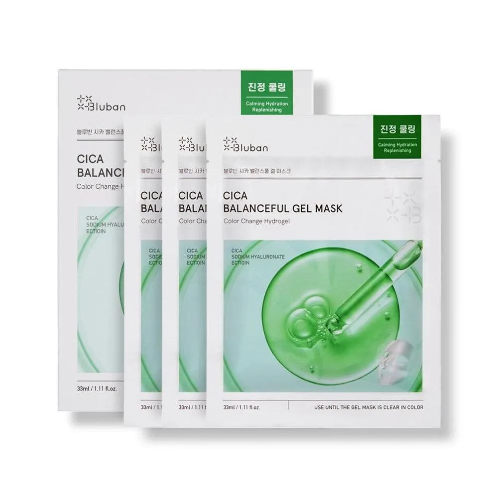 Bluban Cica Balanceful Soothing Hydrogel Mask Pack (3 Sheets)
