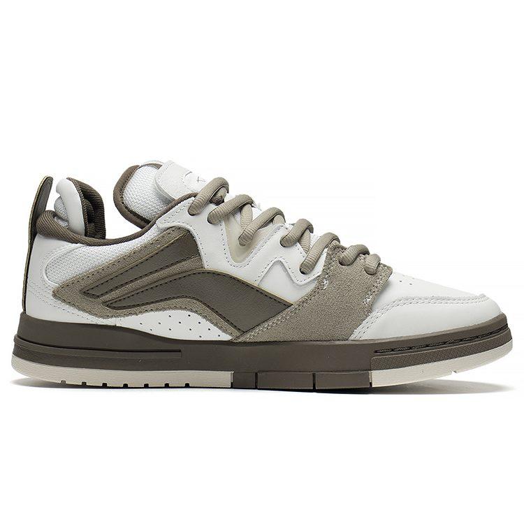 Li Ning Wave Pro Suede, Leather Slip Resistant, Abrasion Resistant, Lightweight Low top Skateboard Shoes Men's AECS059-2