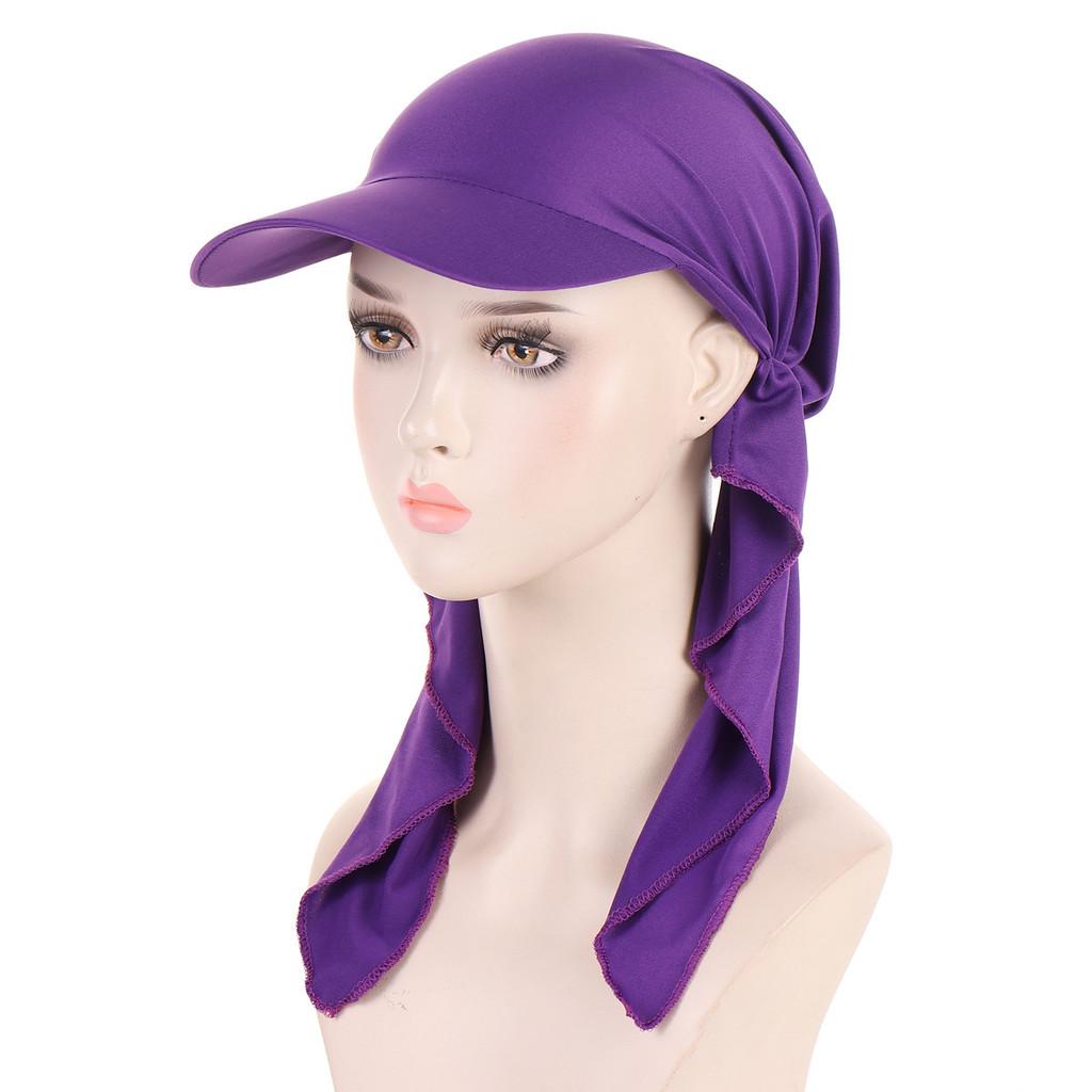 

Polyester Baseball Cap With Curved Brim For Casual Wear Suitable For All Seasons Фіолетовий