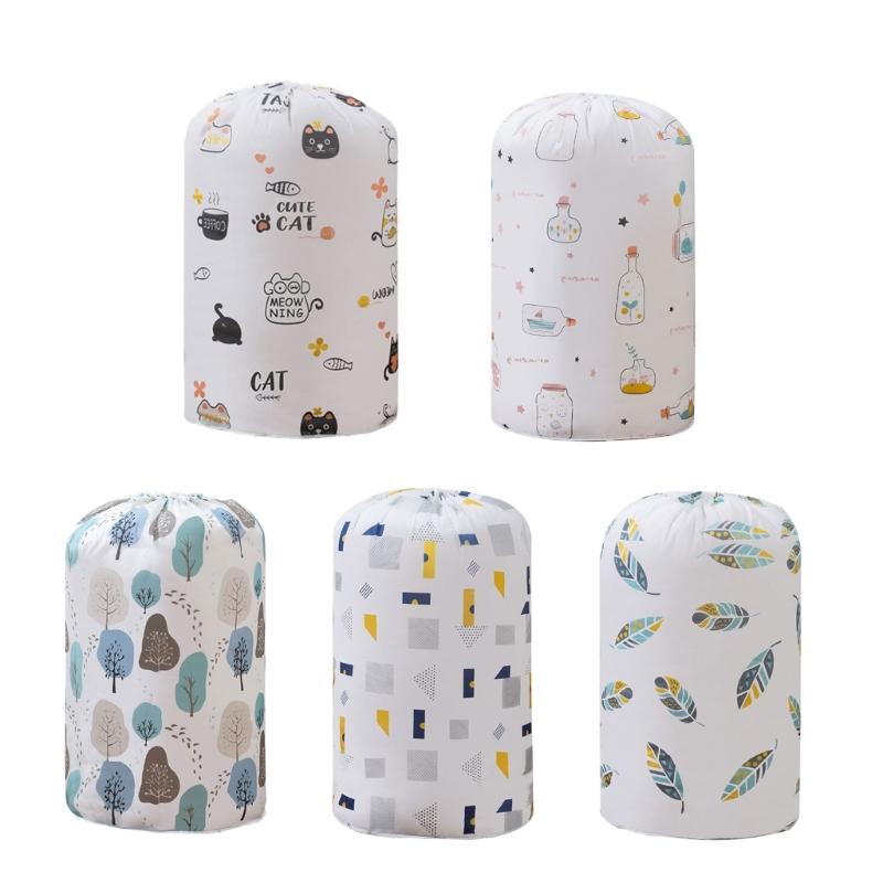 Large Waterproof Quilt Storage Bag Moisture Proof Dust Quilt Sorting Bag Clothes Luggage Move Cylinder Bag Organizer