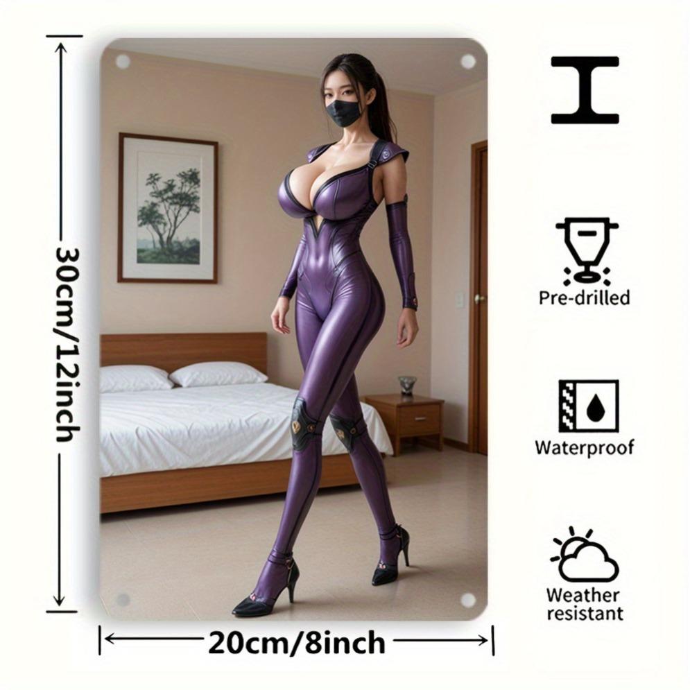 

Vintage Tin Sign Metal Wall Art Decor 8x12 Inch Retro Bar Cafe Plaque 20x30cm білий