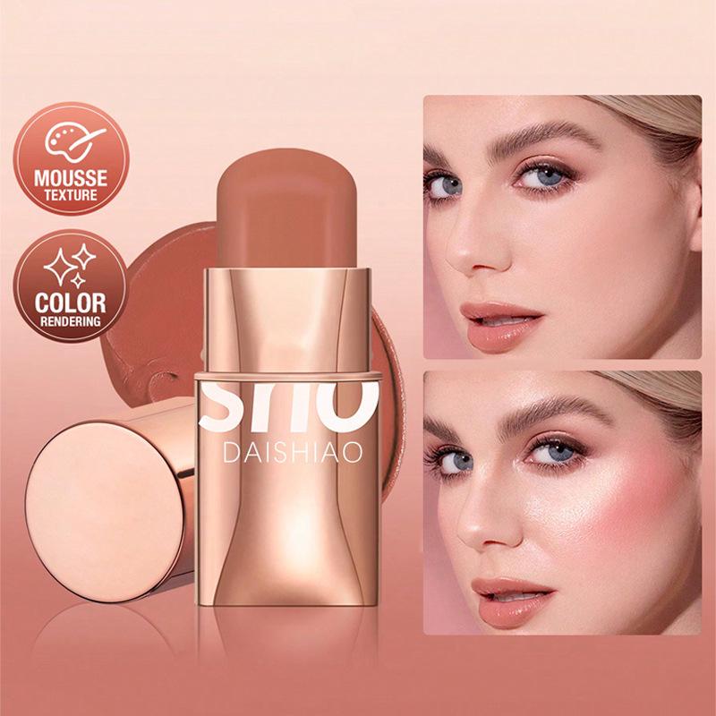 

Pearlescent Eyeshadow & Matte Rouge Lip & Cheek Stick