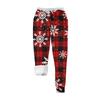 Women's casual fashion home Christmas print plush sweatpants