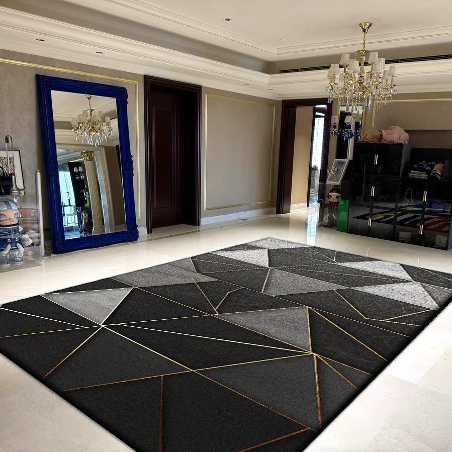 Geometric Large Area Living Room Rugs Decoration Household Foldable Washable Carpets for Bedroom 200x300 Lounge Soft Floor Mat