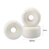 4pcs 52x30mm Skateboard Wheels Small White Wheel High Hardness Noiseless 65D Skateboard Roller for Double Rocker Skateboard