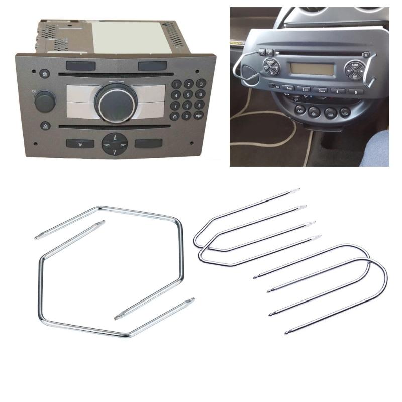 Autoradio-Entfernungswerkzeug Schlüssel DIN-Entriegelungsschlüssel Set Passend für die meisten Modelle Headunit Medienplayer Stifte Radio Reparatur