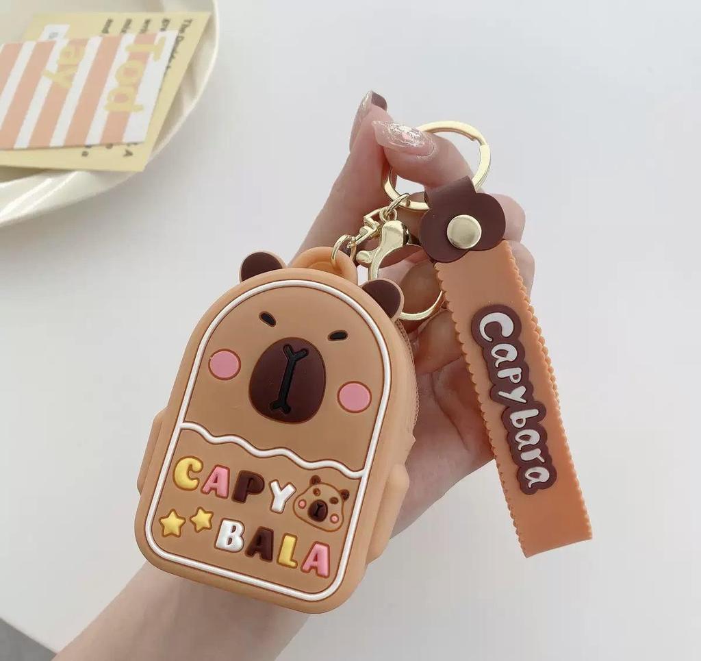 Adorable Capybara Silicone Coin Purse - Cute Cartoon Design for Kids