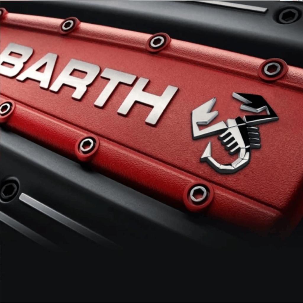 1 Stück 3D Metall Auto Kotflügel Seite Logo Heck Kofferraum Emblem Abzeichen Aufkleber für Abarth 500 600 124 125 595 Egea