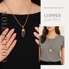 [Mente de Loto] Collar de Cobre Puro al 99%, Cadena de Serpiente, Collar de Cobre, Accesorio Hecho a Mano para Hombres y Mujeres (Talla L (aprox.. 47cm))