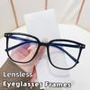 Minimalist And Fashionable Oversized Eyeglasses Frames Ultra-Lightweight Comfortable And Durable Square Frames Lensless Unisex