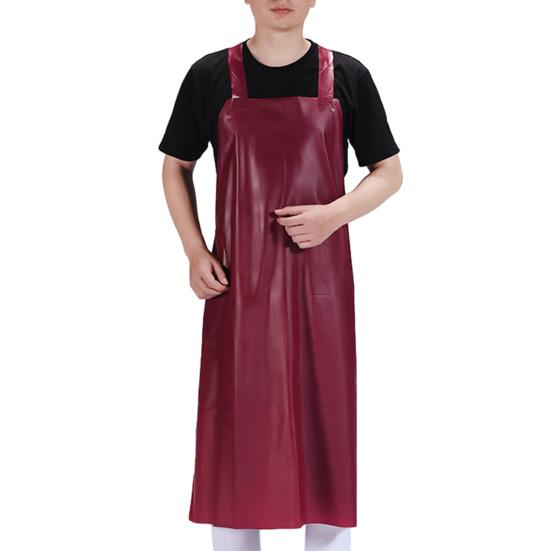 

Knee Length Work Apron Kitchen Cooking Apron with Pocket Waterproof Oil Resistant Chef Apron for Men Women