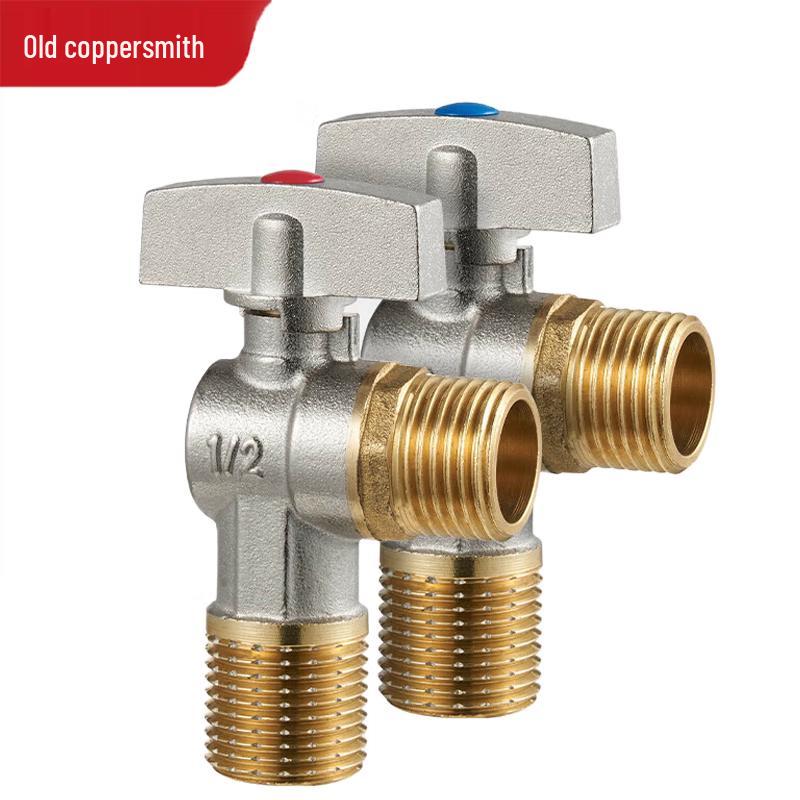 Brass Hot & Cold Angle Valve Set