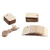 50Pcs Ornament Holz Planken Tags Holz Hängen Etiketten Blatt Diy Gravur Handwerk