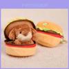Cute Hamburger Dachshund Plush Keychain With Soft Polyester Material For Bag Decoration And Gifts