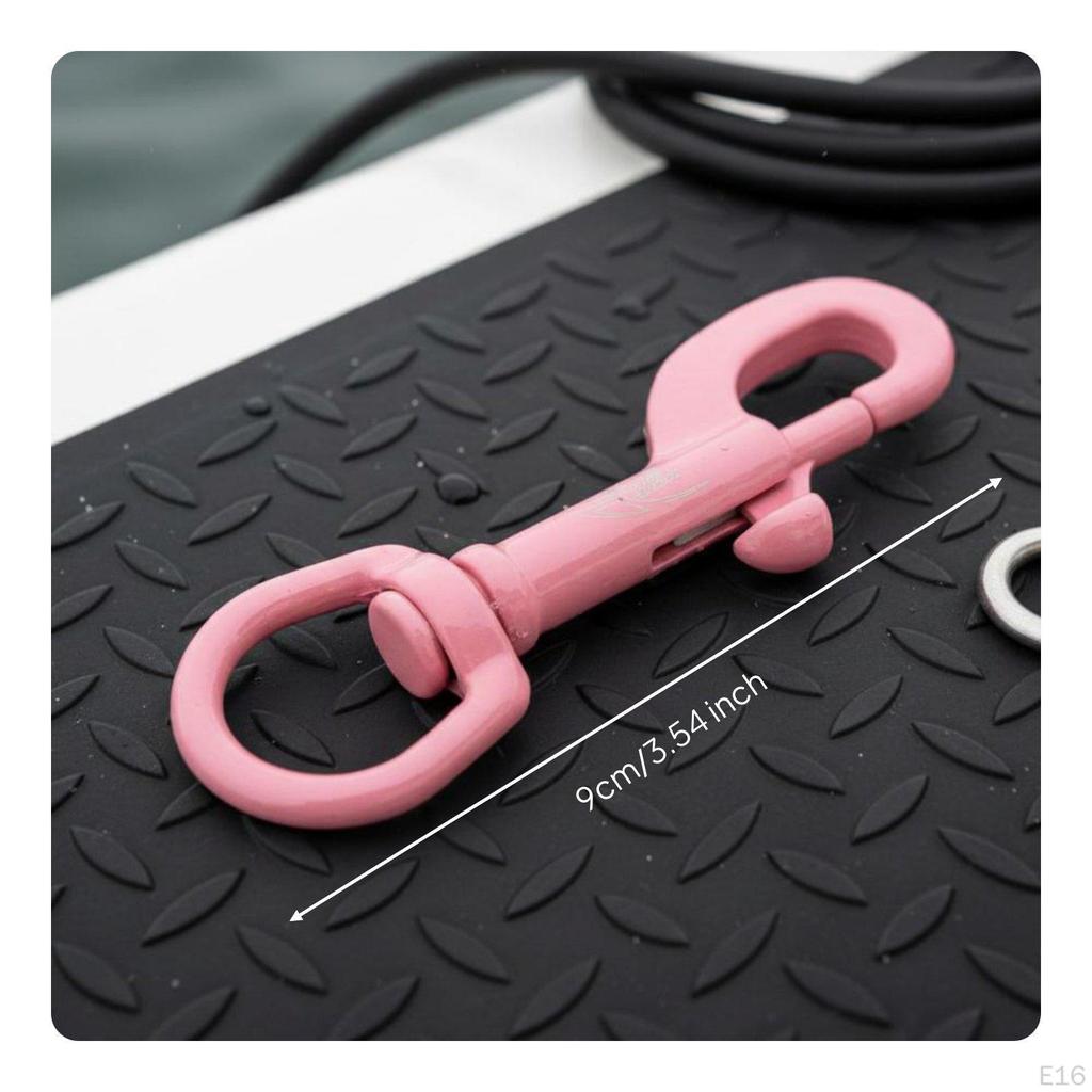Swivel Eye Bolt Snap Hook Single End Stainless Steel Diving for Boating Silver 75MM