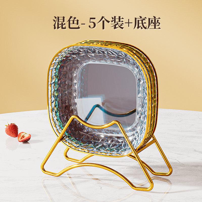 Spit Bone Plate Household Food Grade Snack Plate Fruit Plate Light Luxury Dining Table Garbage Residue Plate High-Grade Small Plate Plate