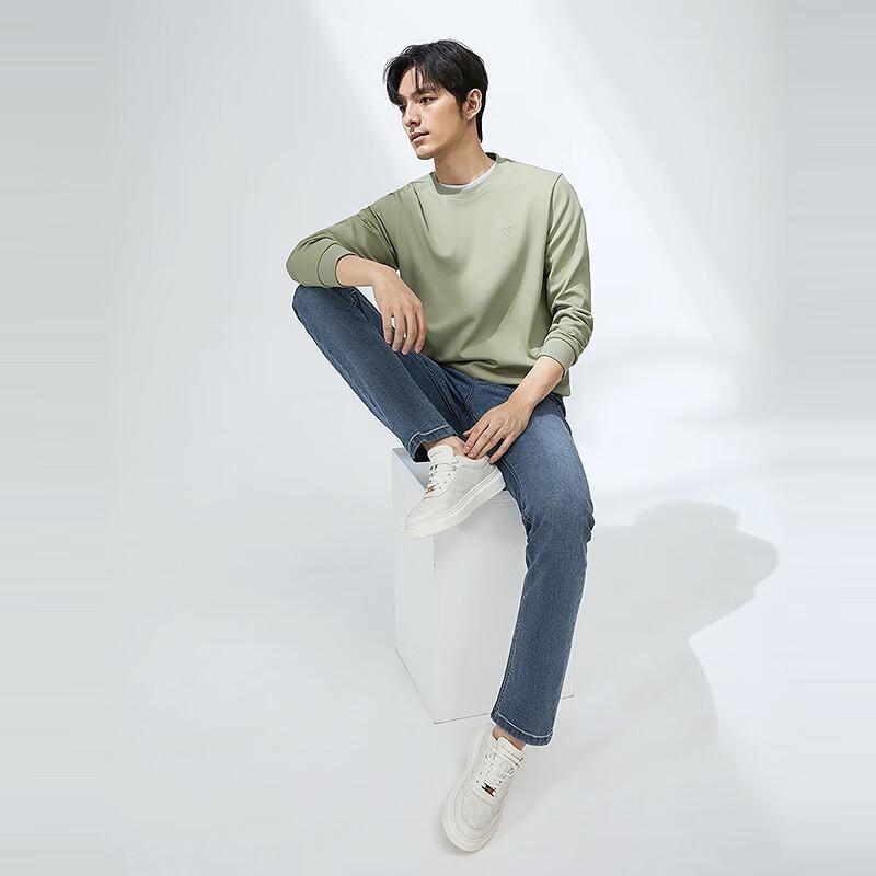 Septwolves Men's 5A Anti-Bacterial 2A Anti-Mite Crewneck Sweatshirt