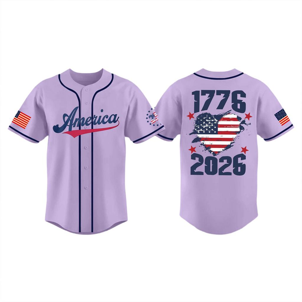 Children's Casual Print Short-sleeved Baseball Jerseys Children's Sportswear Top