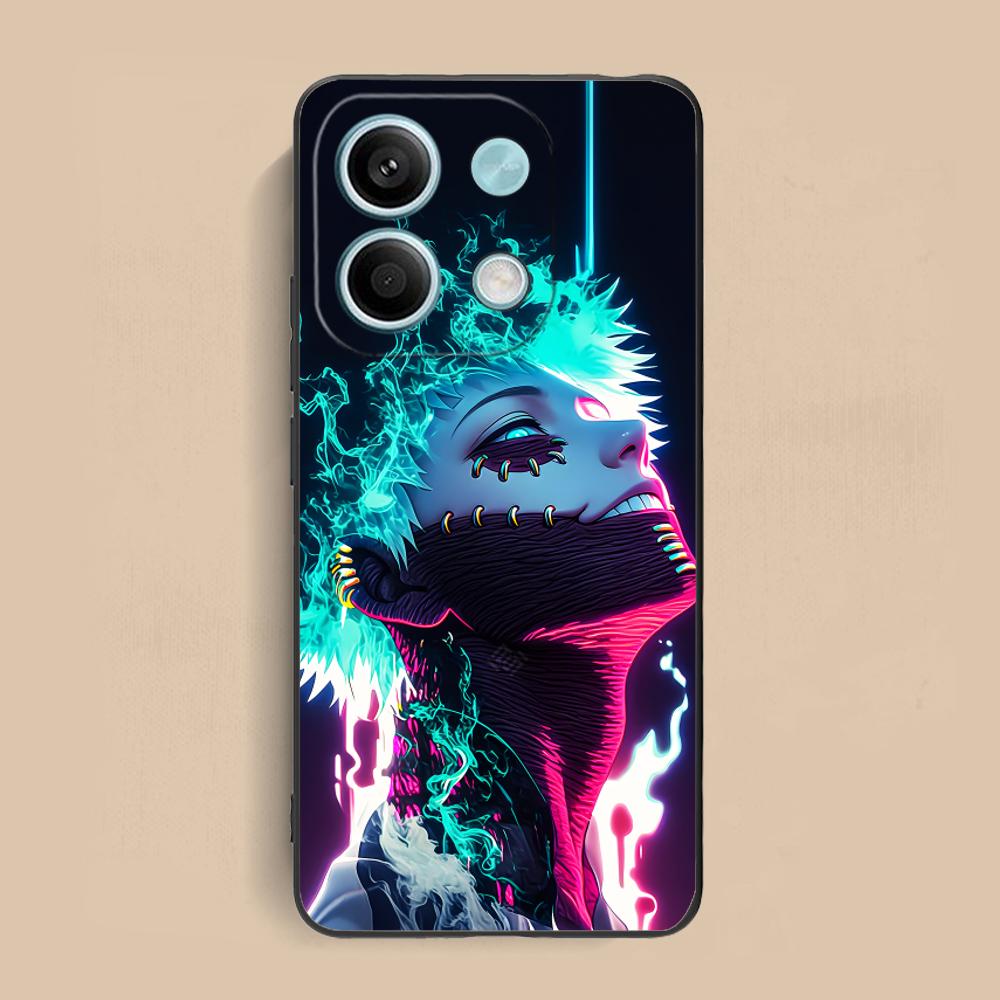 MHA Dabi Mobile Phone Case for Xiaomi Redmi Note 14 13 12 11 S Pro Plus 4G 5G Colorful Printing Cover Pretty Cellphones Luxury