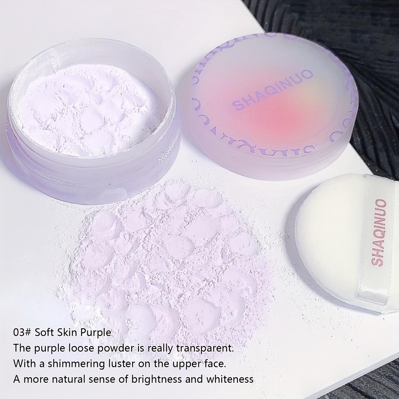 

Рассыпчатый набор воздушной пудры для макияжа, стойкий контроль масла, водостойкая пудра для макияжа Soft Skin Purple