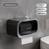Luxury Wall-Mounted Tissue and Toilet Paper Box - No-Drill, Elegant Pull-Out Design