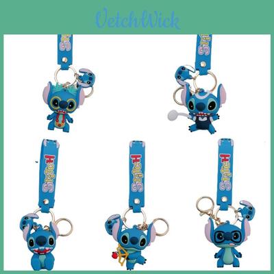 Mignon Lilo Stitch Cupidon Figurine Jouet Porte-clés Cadeau de Noël Parfait