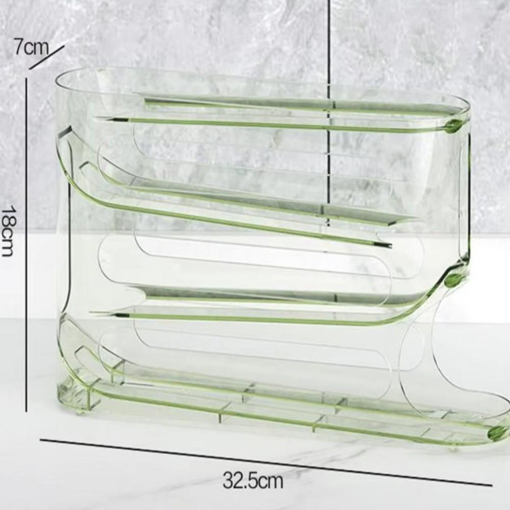 Large Capacity Egg Roller Rack Household Egg Organiser New Automatic Egg Roller