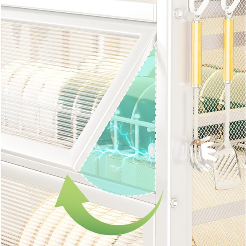 Double-layer Dustproof Kitchen Dish Bowl Drying Rack Counter Dishwasher Organizer Rack With Chopstick Cage Tableware Basket