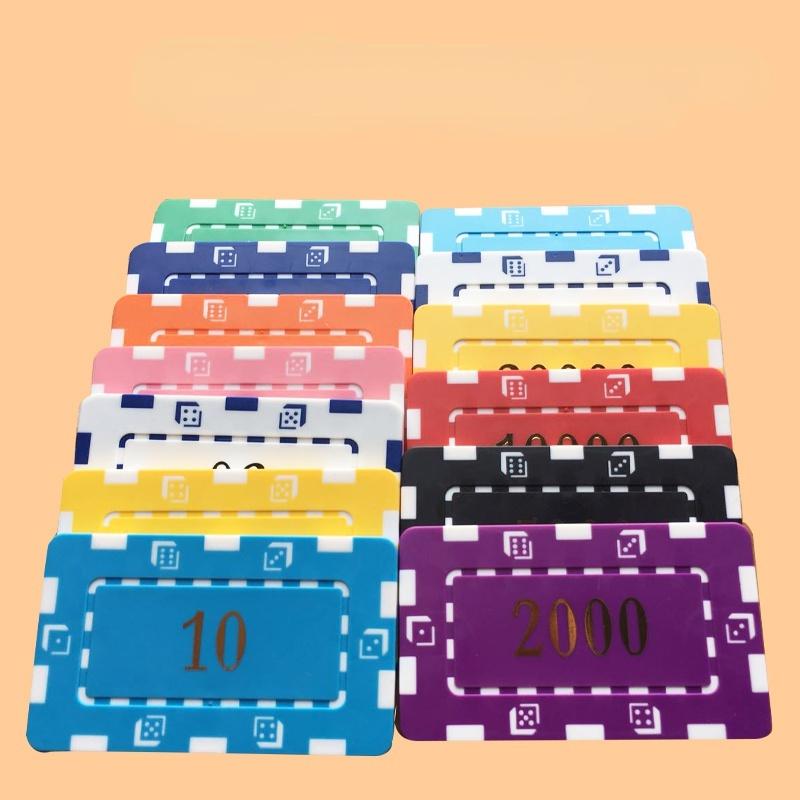 10 pièces/lot argile Las Vegas jetons de Poker 14g ensemble carte de Casino jetons de Poker divertissement pièces de monnaie en dollars jeu de cartes LasVegas