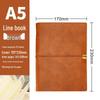Custom A5 Retro Soft Leather Notebook with Removable Ring Binder for College Students