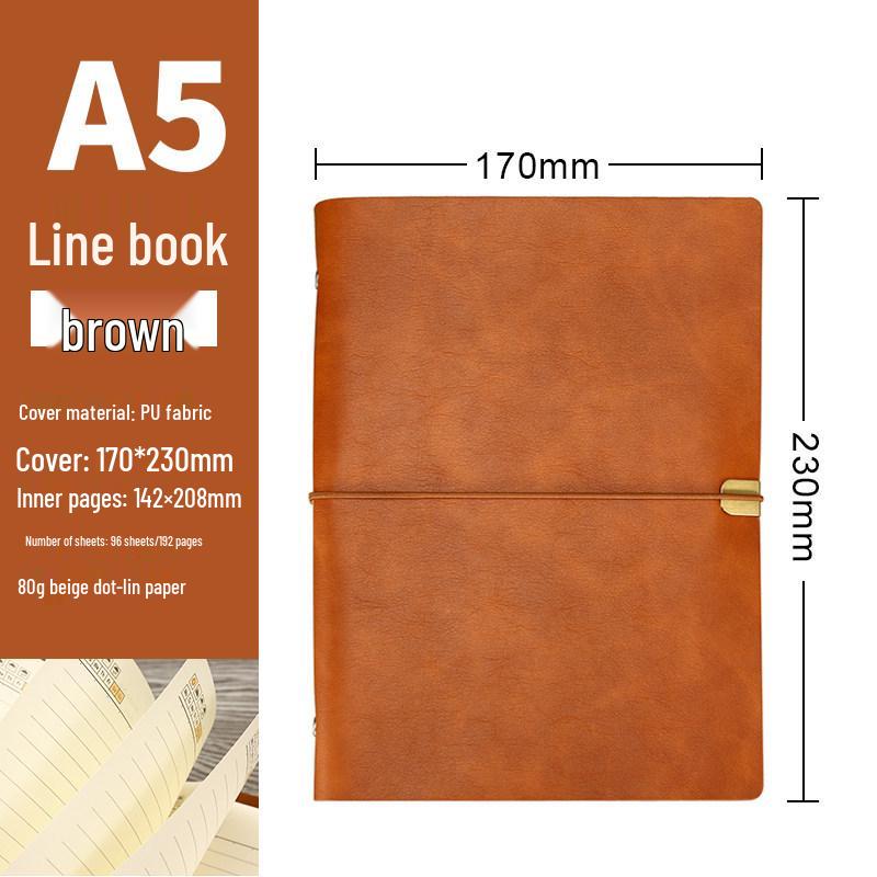 Custom A5 Retro Soft Leather Notebook with Removable Ring Binder for College Students