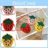 Adorable Mini Plush Strawberry Cartoon Shoulder Bag For Kids Fashionable And Cute
