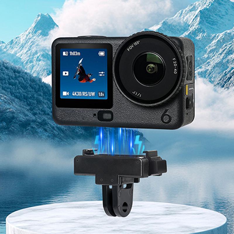 Geeignet für Dji Action 6 Magnetischer Montageadapter Kamerastativ Basis Faltbarer Montagefester Ständer Schnellverschluss