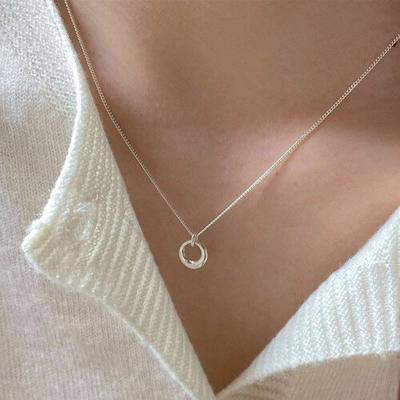 Round Ring Pendant Necklace