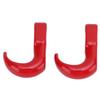 2Pcs RC Metal Bumper Trailer Hook Sickle Authentic Rescue Car Hook for Axial SCX24 124Red