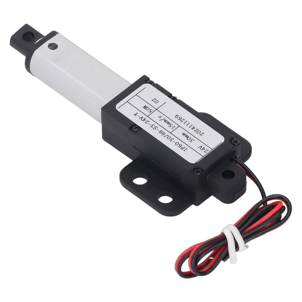Mini Electric Linear Actuator 24V 30mm Stroke 50N Thrust 15mms Speed IPX4 Water Proof Electric