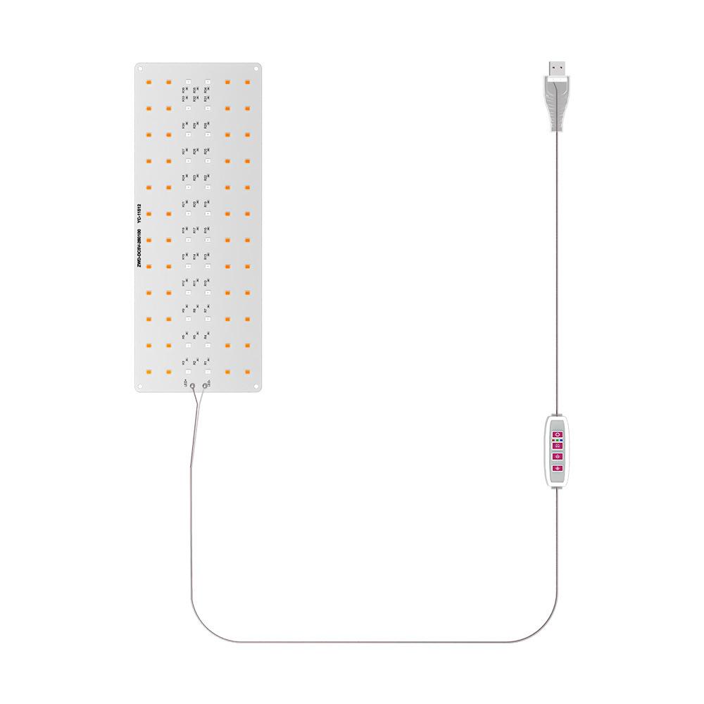 Ultra-Thin Panel Grow Lights with Timer Full Spectrum Grow Lights Dimmable Plant Growing Lamp for Indoor Plants