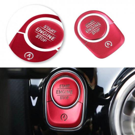 RED Engine Start Stop On/Off Button Cover Fits Mercedes W177 C118 X247 H247