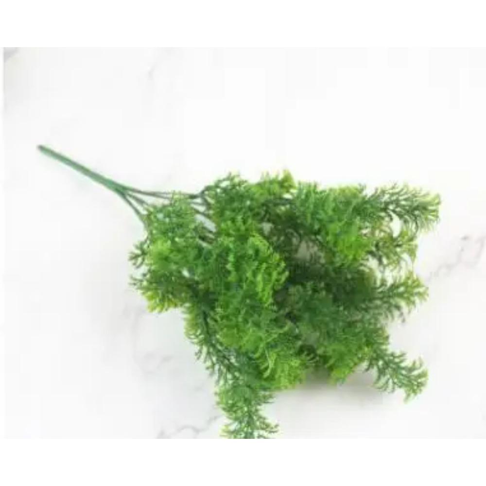 YO CHO Artificial Plants Plastic Twigs Green Grass Fake Plants Twigs Leaves Grass Flower Arrangement Wedding Party Home Decor