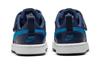 Nike Court Borough Low 2 Breathable And Lightweight Low Top Kids' Skateboarding Shoes Blue Children Aged 3 7 Years Old BQ5451-403