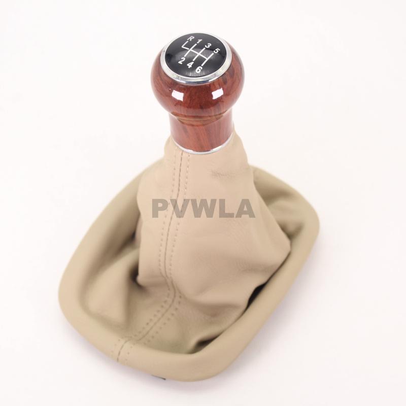 For VW Passat B5 1997 1998 1999 2000 2001 2002 2003 2004 2005 Car-styling 6 Speed Gear Stick Shift Knob With PU Leather Boot